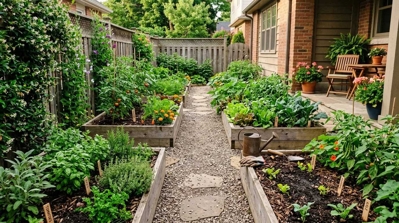 Compact Backyard With Smart Edge Use